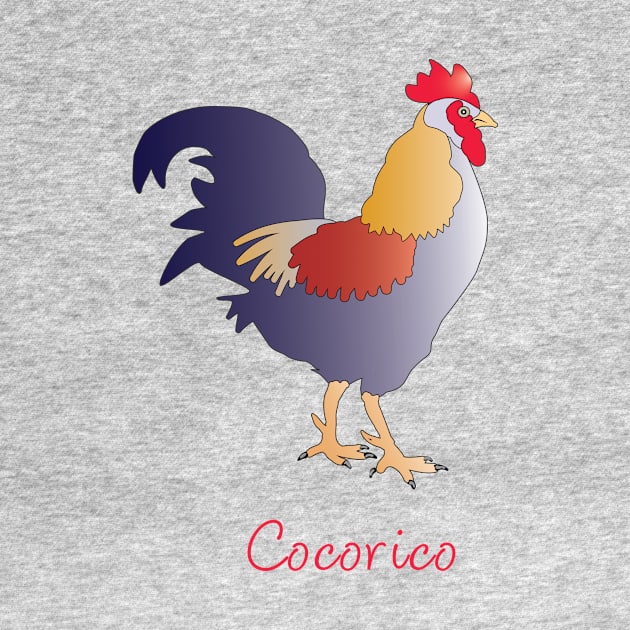 Rooster Says Cocorico by AntiqueImages